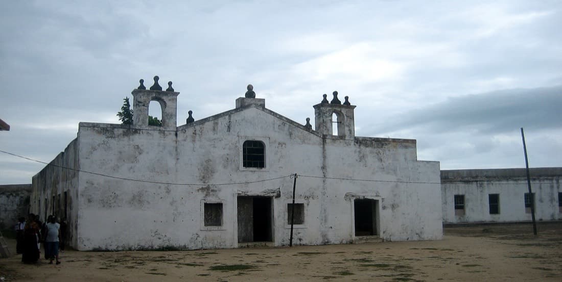 L'église São Sebastião, dans le fort du même nom, sur l'île de Mozambique.